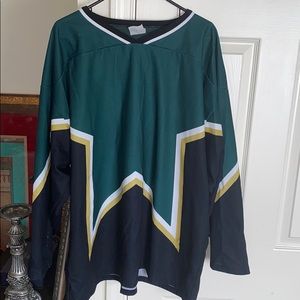 Cool practice hockey jersey.